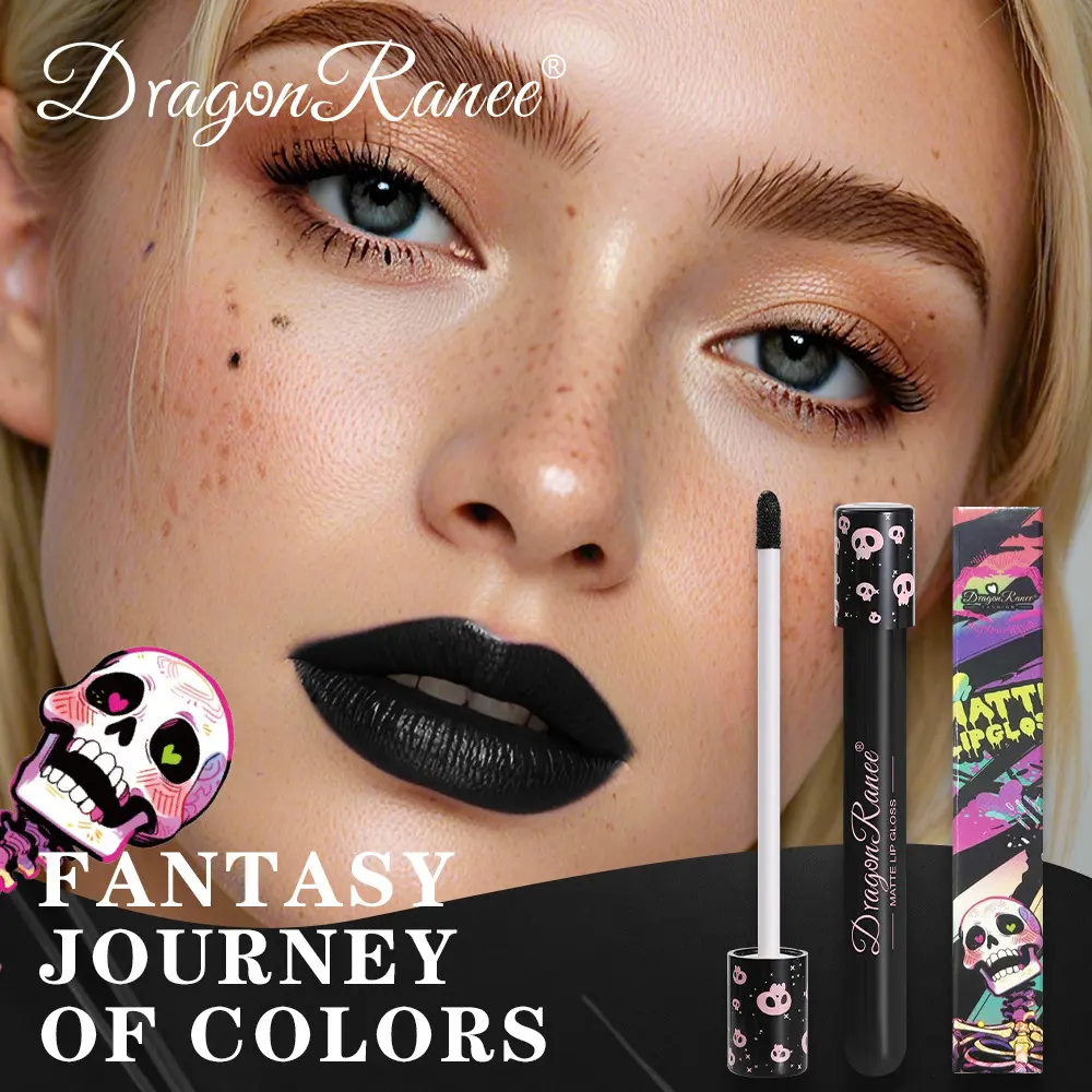 Black Green Purple Lipstick Christmas Halloween Lip Makeup Tint Moisturizing Waterproof Matte Lipstick Waterproof Lip Pigment