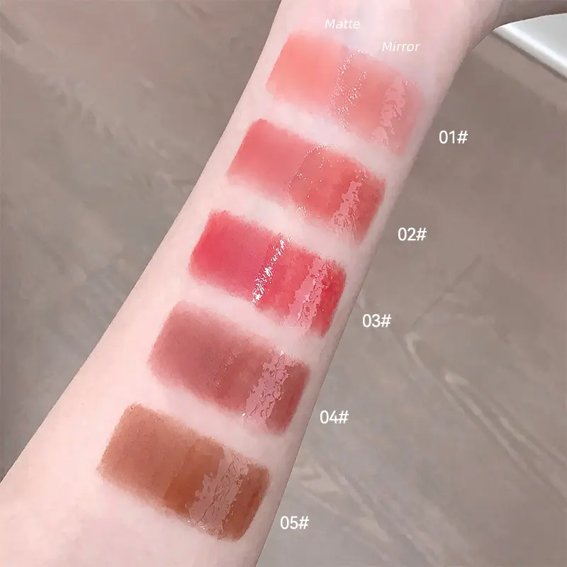 GegeBear Lightweight Dual-Ended Lip Lacquer: Long-Lasting, Waterproof Formula -Natural Look with a Dewy Finish for a Radiant