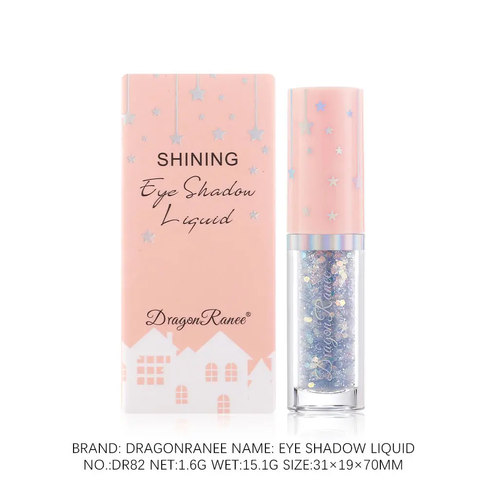 Shiny Diamond Eyeshadow Liquid Glitter Eye Shadow Pearly Shimmer Eyeshadow Remarkable Lasting Color Rendering Waterproof Makeup