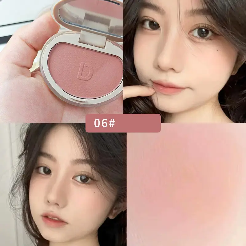 1PC Blush Makeup Palette Cute 7 Color Mineral Powder Blue Pink Rouge Long Lasting Natural Cheek Tint Waterproof Blusher Cosmetic