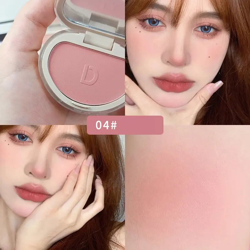 1PC Blush Makeup Palette Cute 7 Color Mineral Powder Blue Pink Rouge Long Lasting Natural Cheek Tint Waterproof Blusher Cosmetic