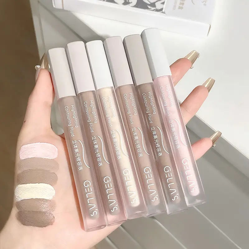 3PC Liquid Shaping Contour Stick Natural Matte Finish Highlighters Shadow Cream Face Brightening Waterproof Mandible Contouring