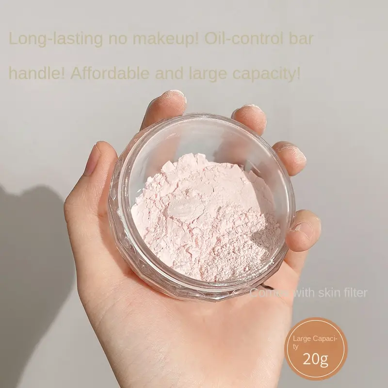 Large Capacity Ballet Small Gold Statue Finishing Powder Waterproof and Sweatproof Makeup Long Lasting Oil Control  Face Powder