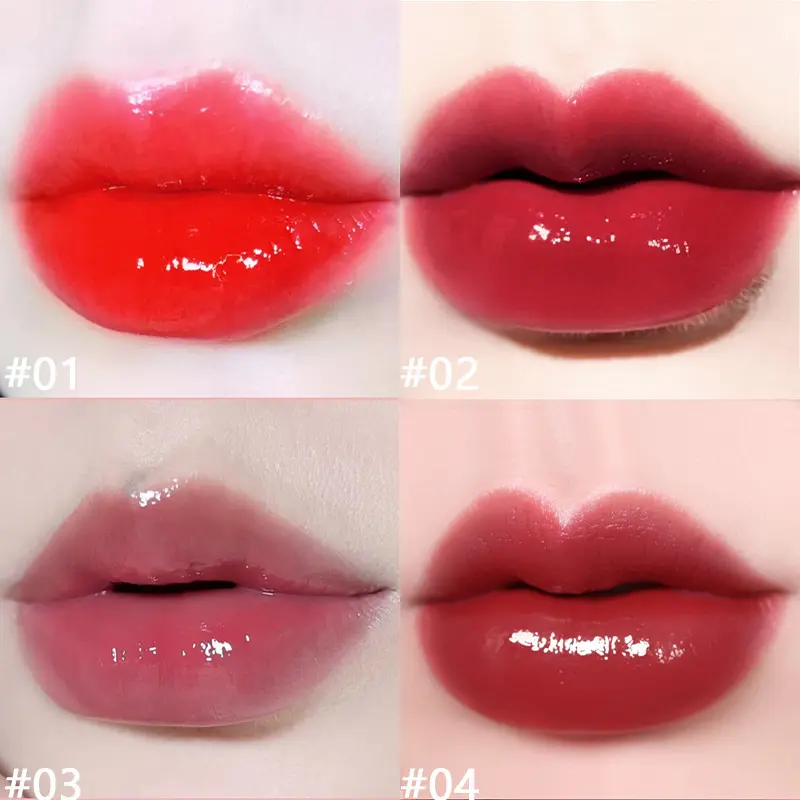 10 pcs Shimmer Mini Lip Gloss Kit,Moisturizing Liquid Lipsticks with Mirror and Waterproof Finish,Perfect Gift/Valentine's Day
