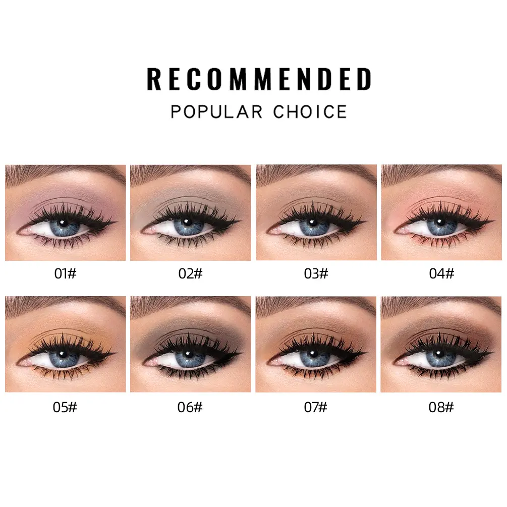 QIBEST Matte Liquid Eyeshadow Cream Smooth Eye Makeup Long Lasting Waterproof Eye Shdaow Stick Blush Dual Purpose Contour Shadow