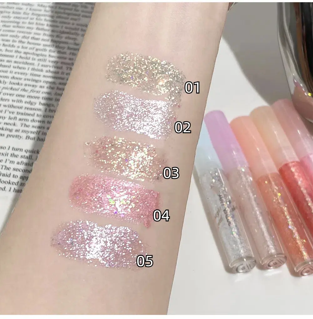 Glitter Blue Liquid Eyeshadow Stick Kit Crystal Shimmer Shiny Water Highlighter Waterproof Diamond Pink Purple Sequins Eyeliner