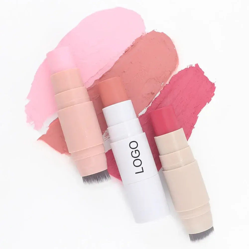 Private Label Blush/Highligter/Contour Stick Custom Logo Matte Long Lasting Smooth High Pigment Waterproof Makeup Wholesale