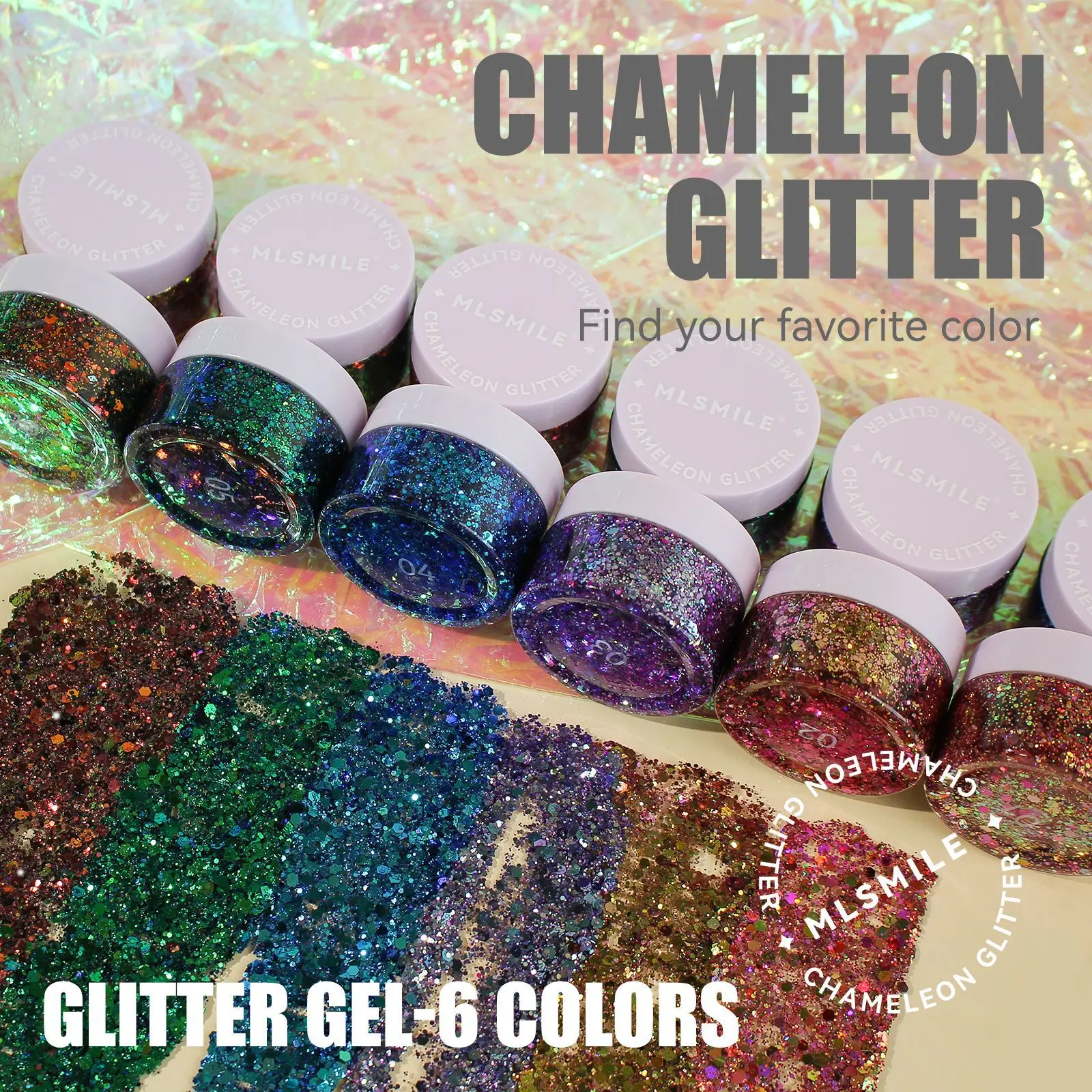 Liquid Body Glitter Sequins, Mermaid Face Glitter Makeup Sequins, Hair Glitters Body Shimmer For Party Festival And Stage 1pcs