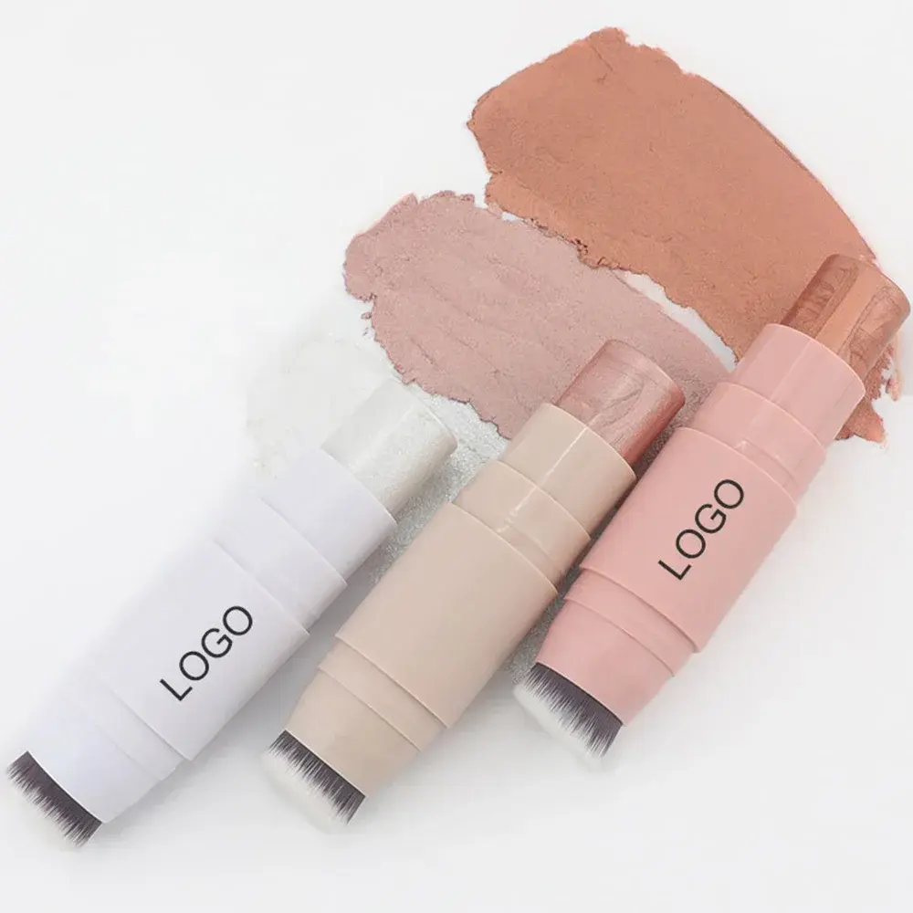 Private Label Blush/Highligter/Contour Stick Custom Logo Matte Long Lasting Smooth High Pigment Waterproof Makeup Wholesale