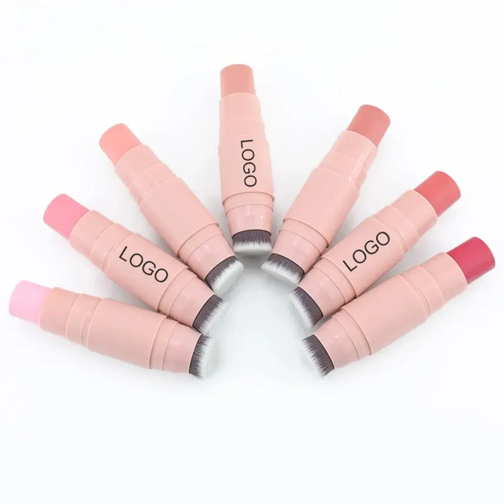 Private Label Blush/Highligter/Contour Stick Custom Logo Matte Long Lasting Smooth High Pigment Waterproof Makeup Wholesale