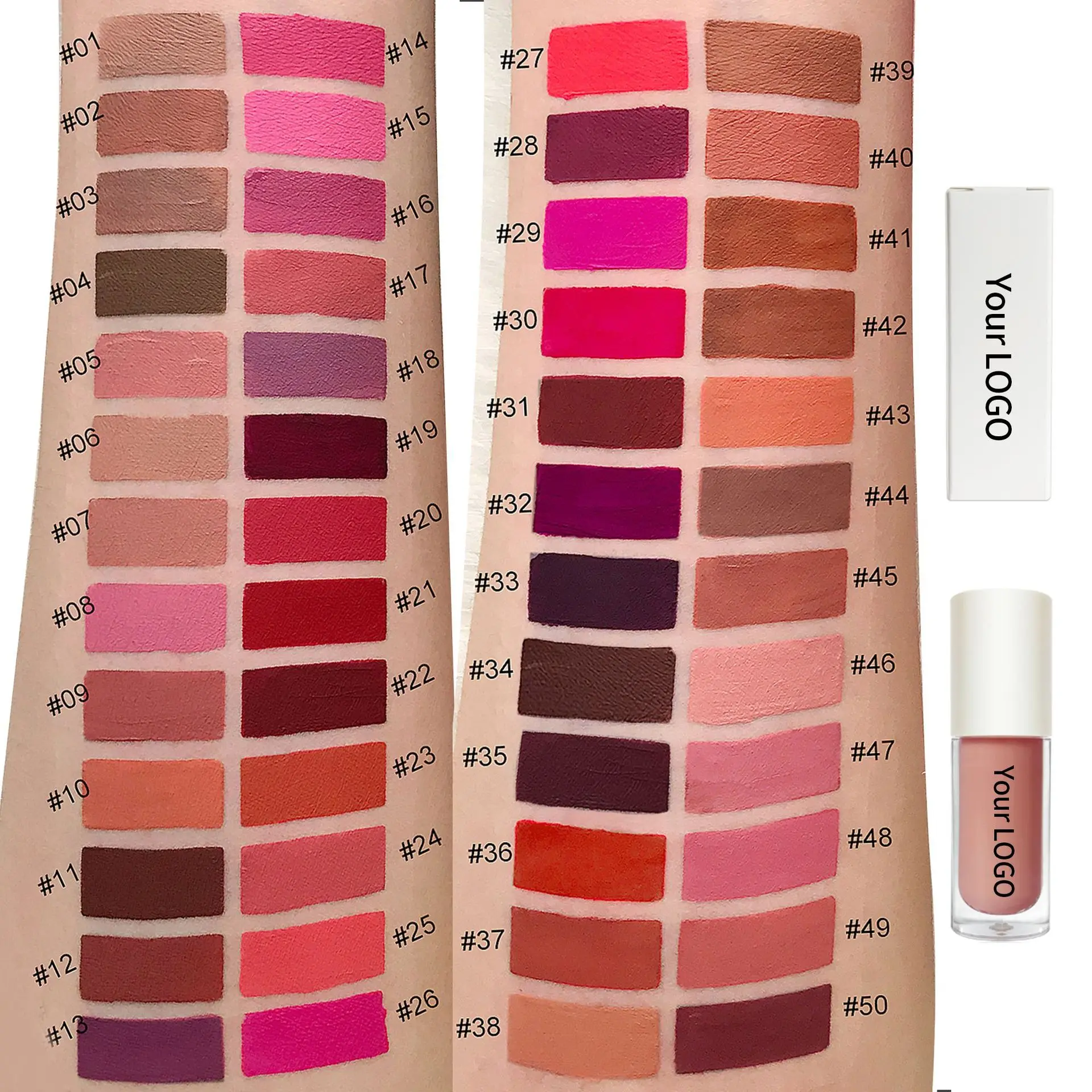 Liquid Lipstick Wholesale Private Label Matte Lipgloss Makeup Velet Nude Waterproof Lipsticks Long Lasting Lip Tint Custom Logo