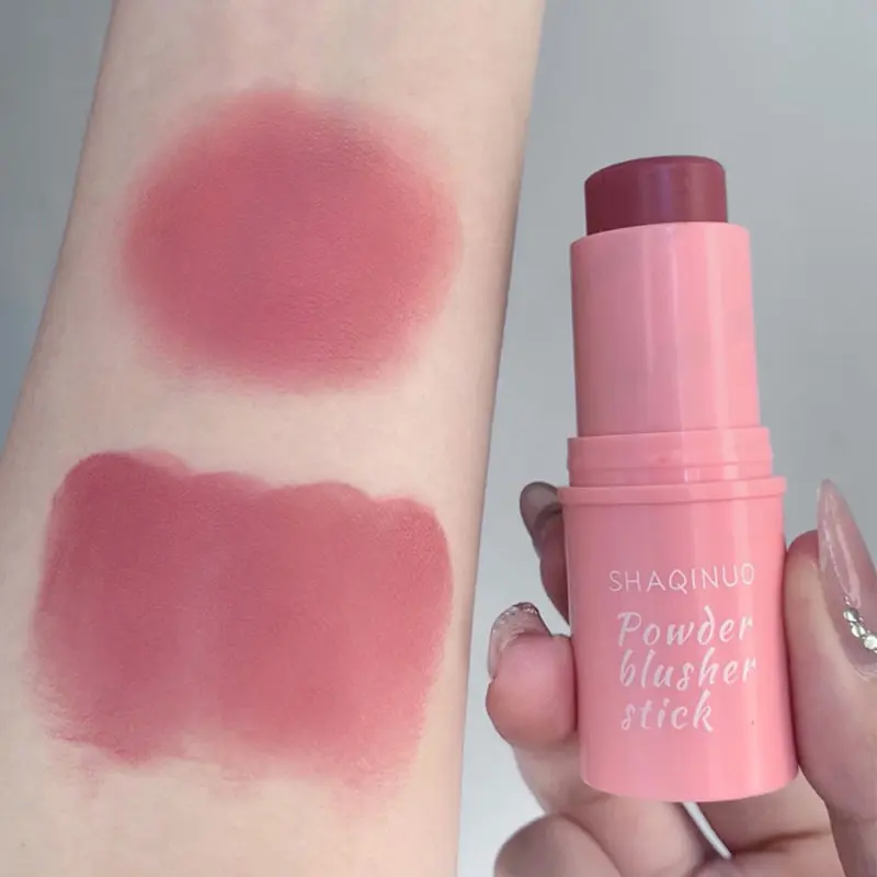 Natural Cheek Blush Stick Moisturizing Blusher Balm Blush Waterproof Sticks Peach Nourish Contour Eyeshadow Rouge Blush Makeup