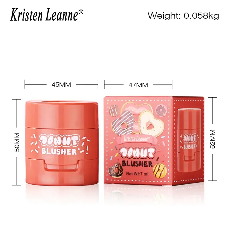 Love Seal Blusher Air Cushion Blush Cream Waterproof Long-lasting Cheek Rouge Brighten Skin Multi-use Natural Face Makeup Blush