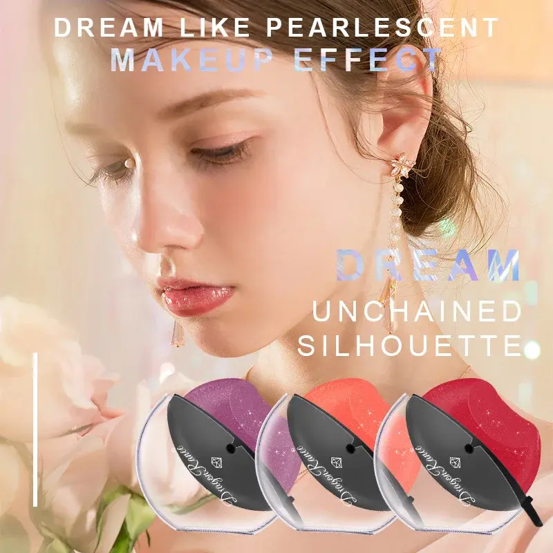 Lip-shaped Lipstick Temperature Color Changing Velvet Matte Moisturizing Lip Gloss Waterproof Non-stick Cup Lipstick
