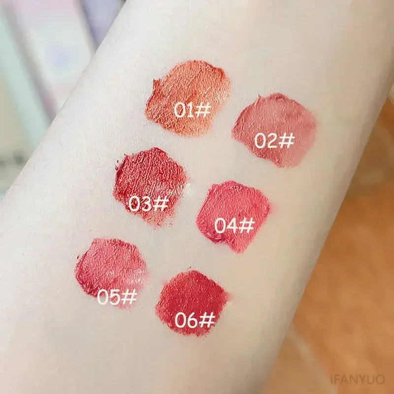 6 Colors Velvet Matte Liquid Lipstick Waterproof Long Lasting Lip Gloss Sexy Non-Stick Cup Lip Tint Makeup Korea Women Cosmetic