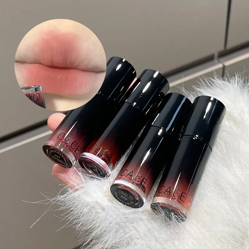 Matte Liquid Lipstick Waterproof Long Lasting Velvet Nude Lip Mud Rose Red Lip Gloss Tint Korean Cosmetic Lip Glaze For Women
