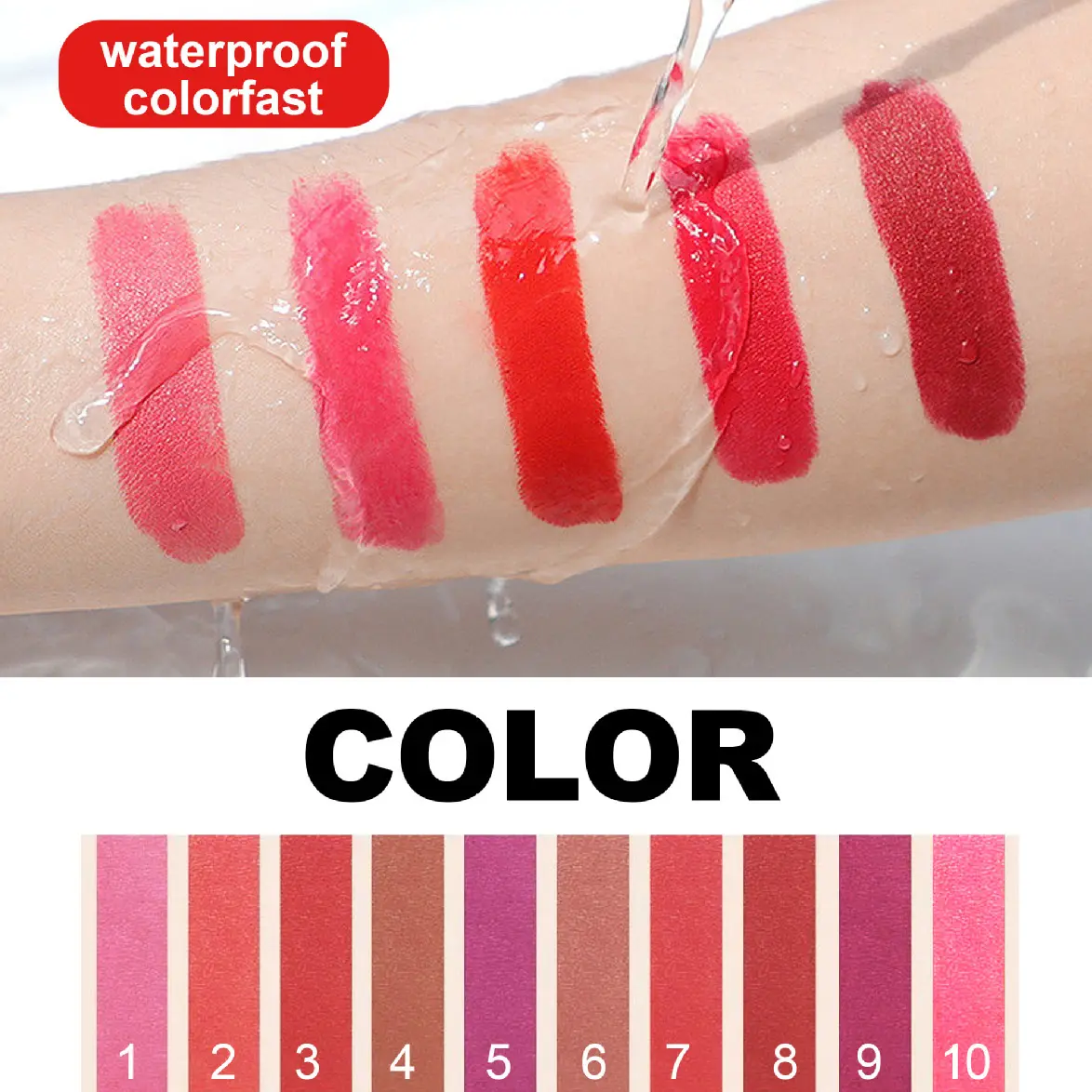 Nude Matte Pink Lipstick Waterproof Long Lasting Non-stick Cup Lip Stick Not Fading Sexy Red Velvet Lip Balm Makeup Cosmetics