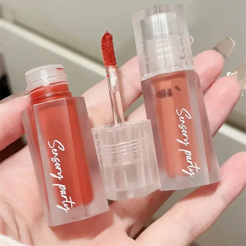 6 Colors Velvet Matte Liquid Lipstick Waterproof Long Lasting Lip Gloss Sexy Non-Stick Cup Lip Tint Makeup Korea Women Cosmetic