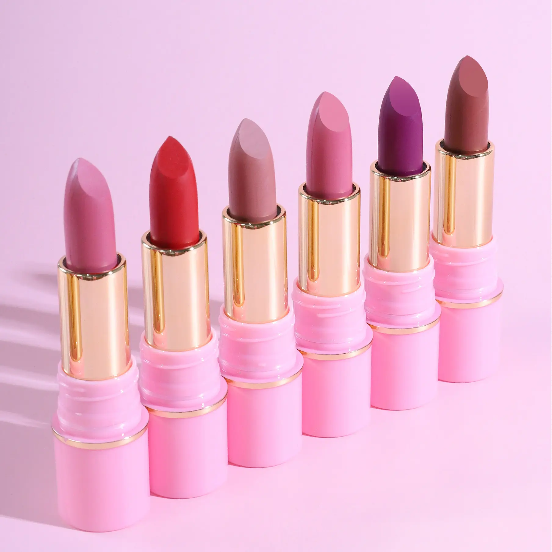 Nude Matte Pink Lipstick Waterproof Long Lasting Non-stick Cup Lip Stick Not Fading Sexy Red Velvet Lip Balm Makeup Cosmetics