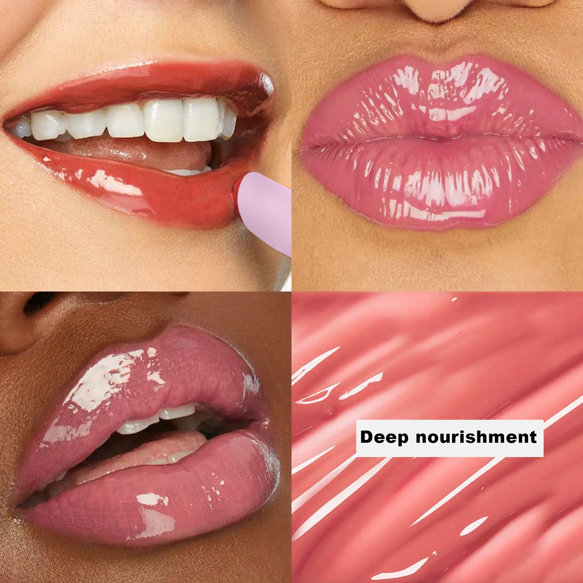 Handaiyan Long Lasting Lipstick Waterproof Moisturizing MIrror Watery Jelly Lip Stick Lip Plumper Lip Balm Makeup