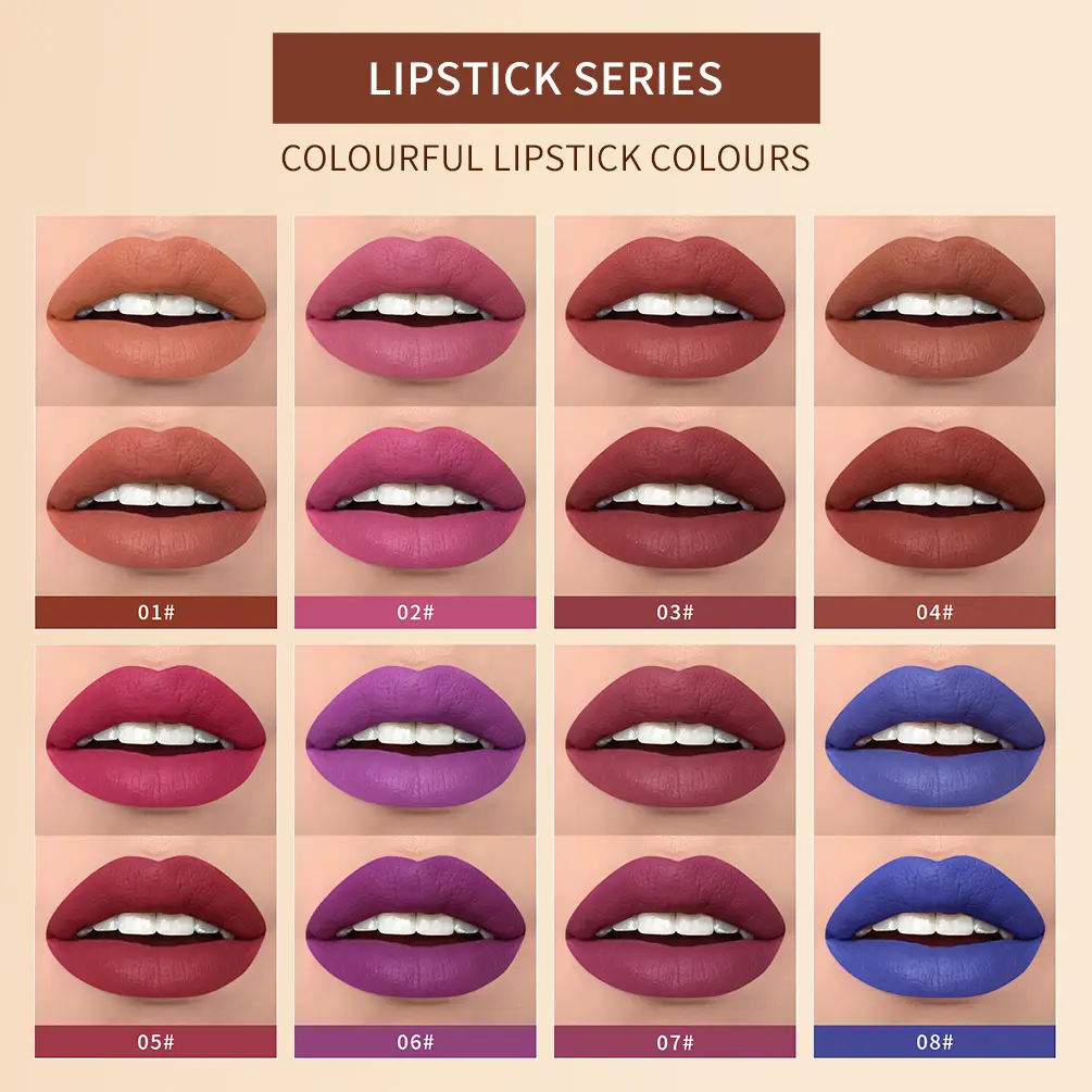 2 In 1 Matte Liquid Lipstick Lip Glaze Double Head Dark Black Blue Lip Makeup Long Lasting Waterproof Velvet Sexy Red Lip Tint