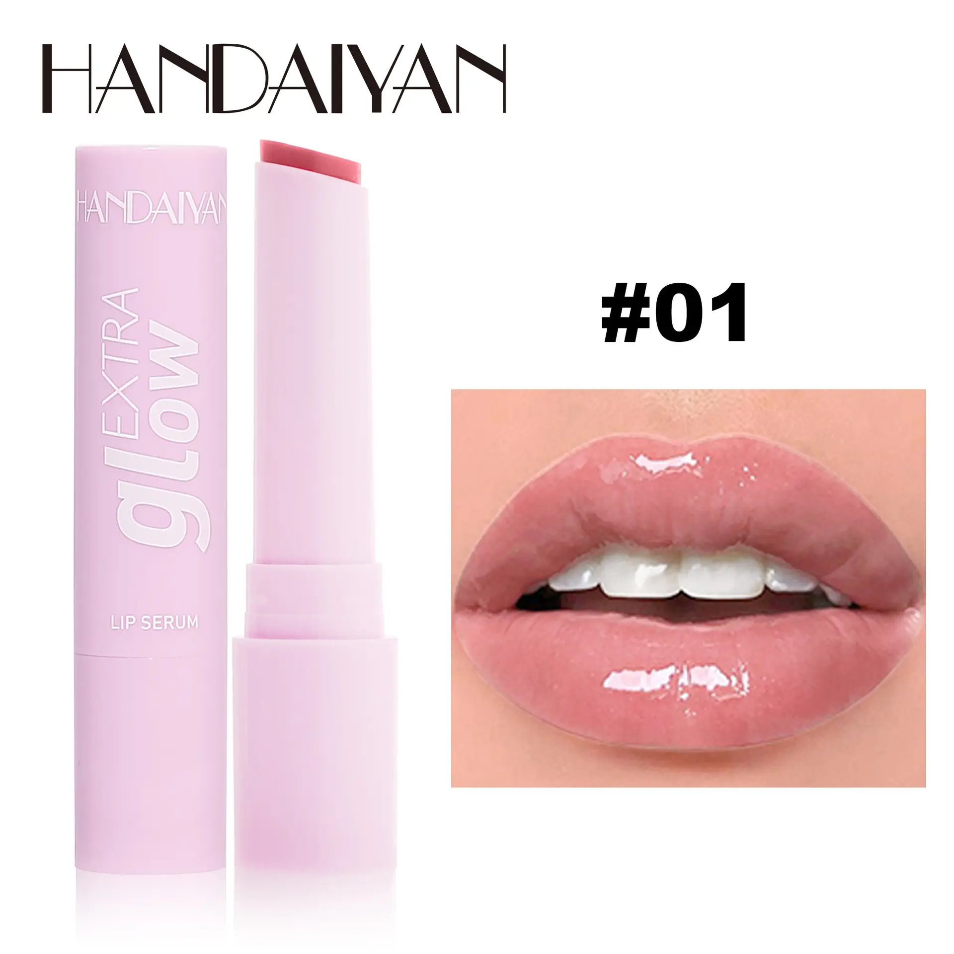 Handaiyan Long Lasting Lipstick Waterproof Moisturizing MIrror Watery Jelly Lip Stick Lip Plumper Lip Balm Makeup