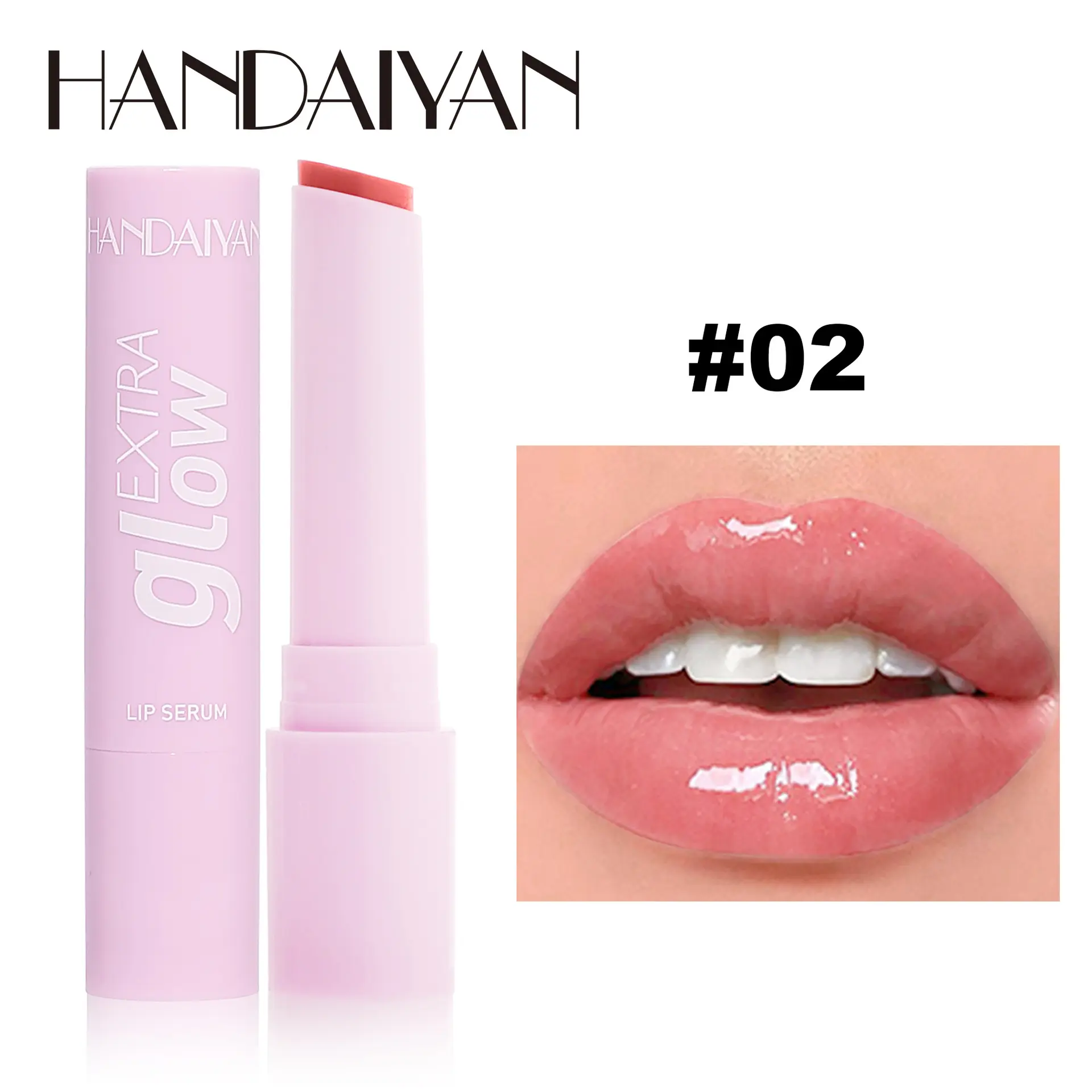 Handaiyan Long Lasting Lipstick Waterproof Moisturizing MIrror Watery Jelly Lip Stick Lip Plumper Lip Balm Makeup
