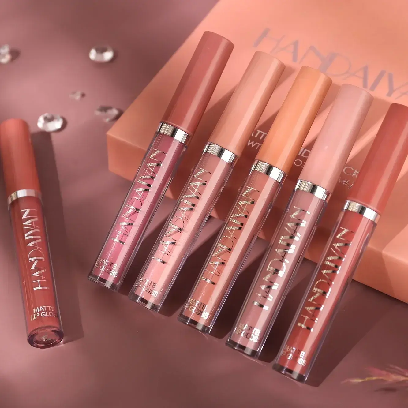 6Pack Liquid Lipstick Set Make-up Waterproof Long lasting Cosmetics Matte Lipstick LipGloss Kit