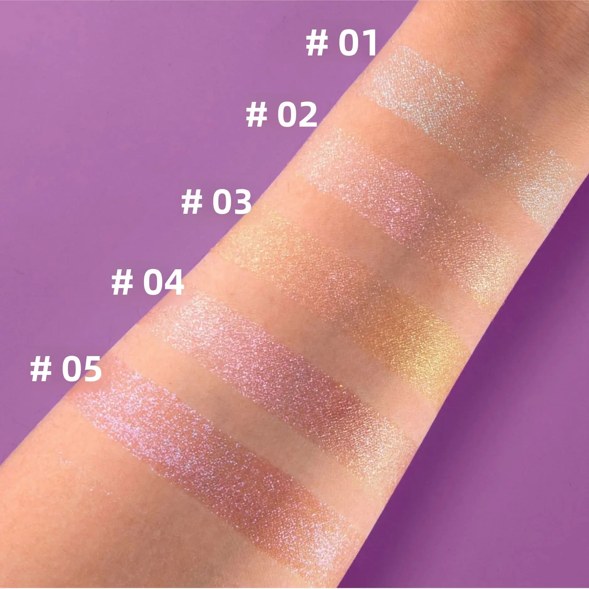 Hexagonal Eye Shadow Palette - Ultra-Fine Glitter Holographic Highlighter Chameleon Mashed Potato Brighten Makeup Plate