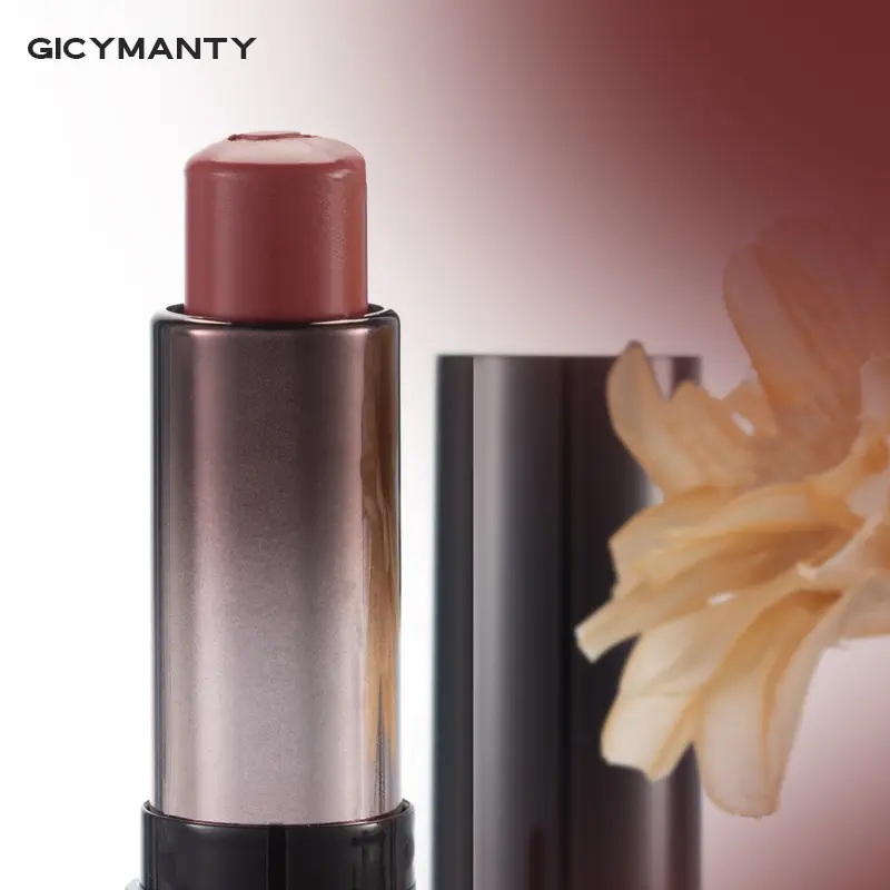 Starry Black Tube Lipstick Matte High Color Waterproof Anti Smearing Long Lasting Non Stick Cup