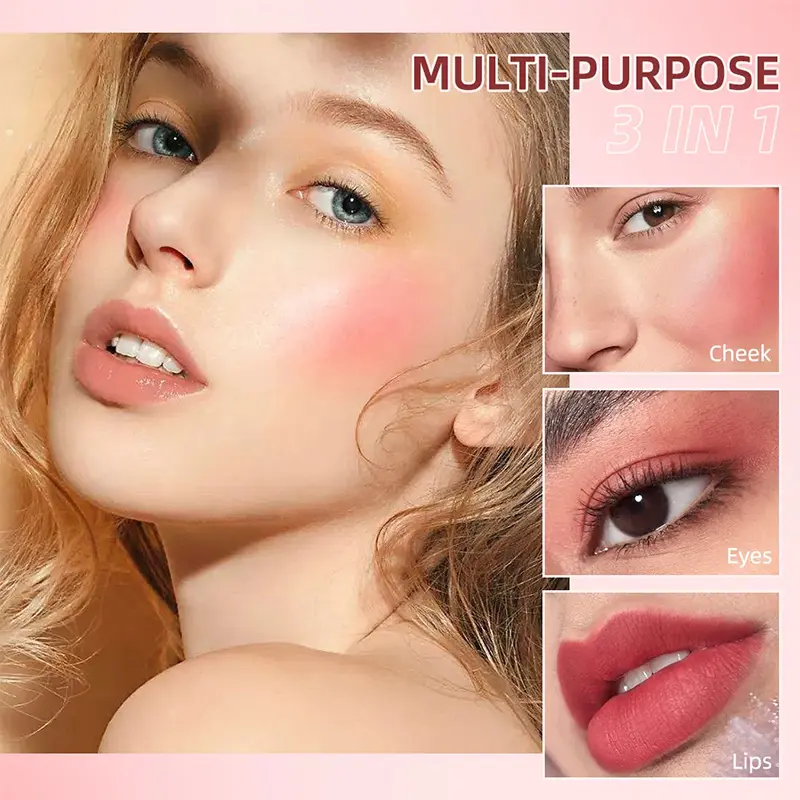 Velvety Liquid Blush, Waterproof Brightening Cream Blush, Suitable for All Skin Tones, Natural-Looking,Long-lasting Skin Tones