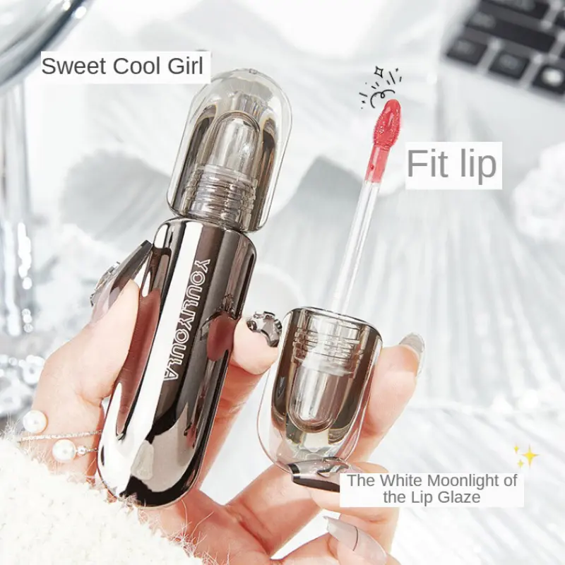 Glossy Non-Transfer Lip Gloss: Ultra-Hydrating Formula for Long-Lasting Moisture and Shine - Waterproof