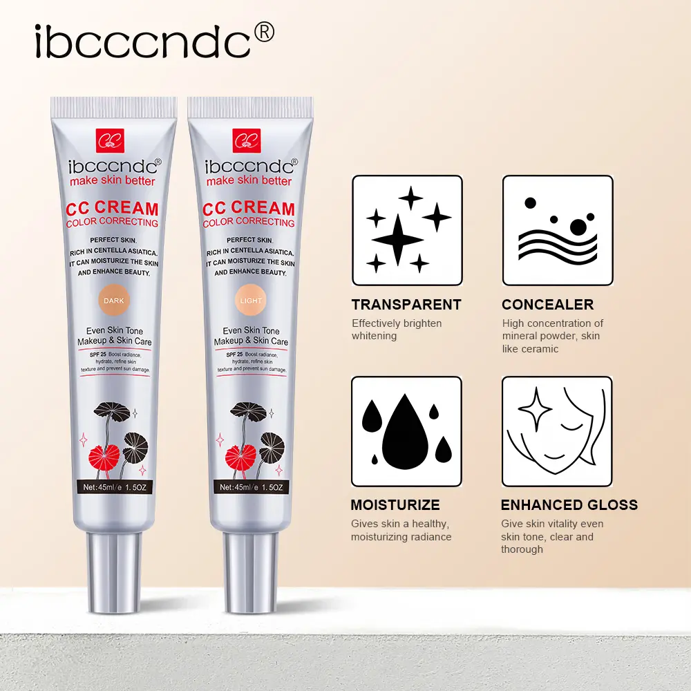 Correcting CC Cream Moisturizing Waterproof Anti-sweat Makeup Before Concealer Lasting Women Makeup Protect Skin Make