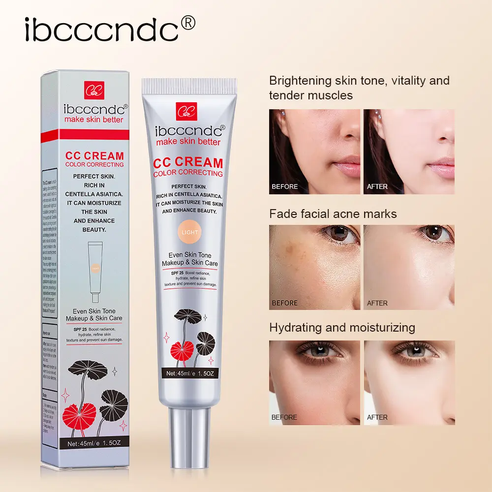 Correcting CC Cream Moisturizing Waterproof Anti-sweat Makeup Before Concealer Lasting Women Makeup Protect Skin Make