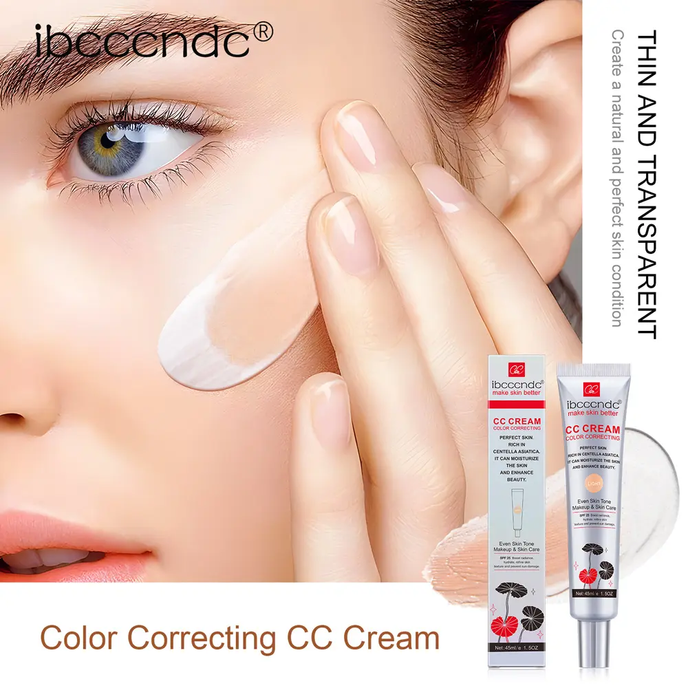 Correcting CC Cream Moisturizing Waterproof Anti-sweat Makeup Before Concealer Lasting Women Makeup Protect Skin Make