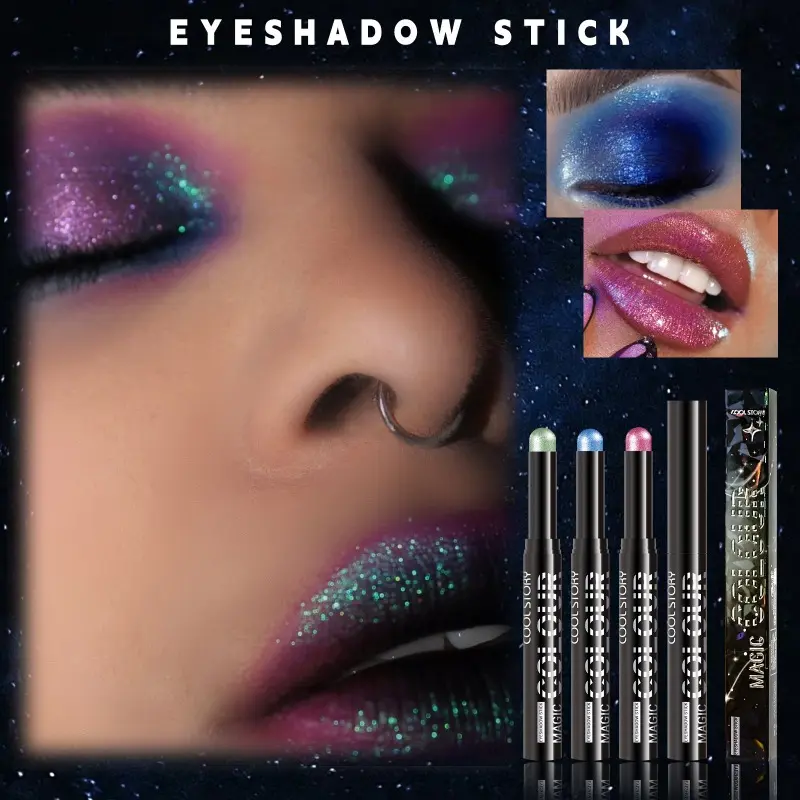 24 Colors Eyeshadow Stick Pen Pearly Lustre Metallic Smudger Eye Shadow Long-lasting Waterproof Brighten Eye Makeup Cosmetics