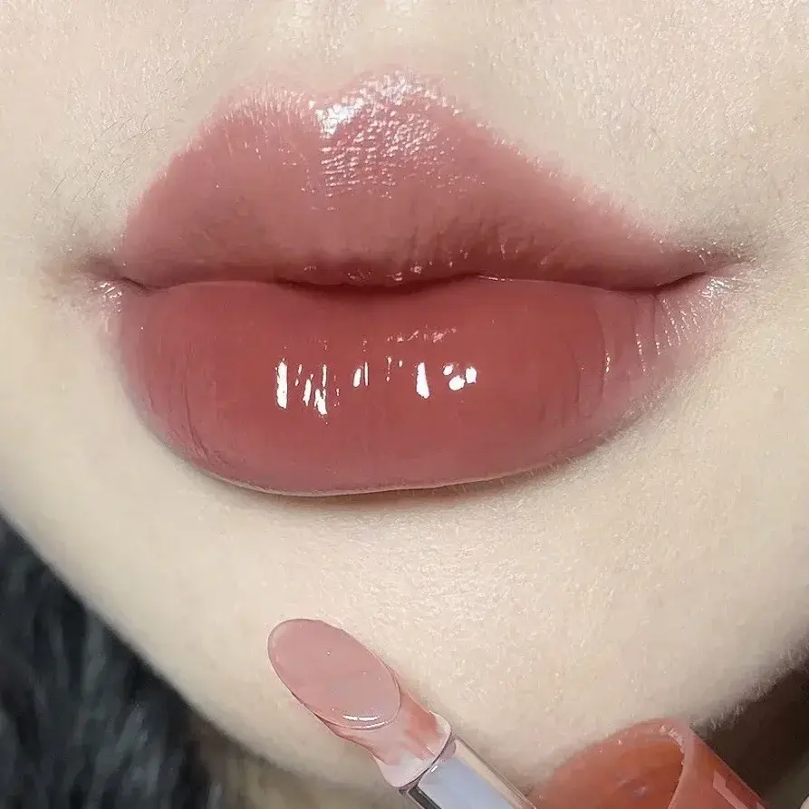 Bear Seal Mirror Lipsticks Lip Gloss Waterproof Lasting Moisturizing No Fading Jelly Lip Glaze Makeup for Women Korean Cosmetics