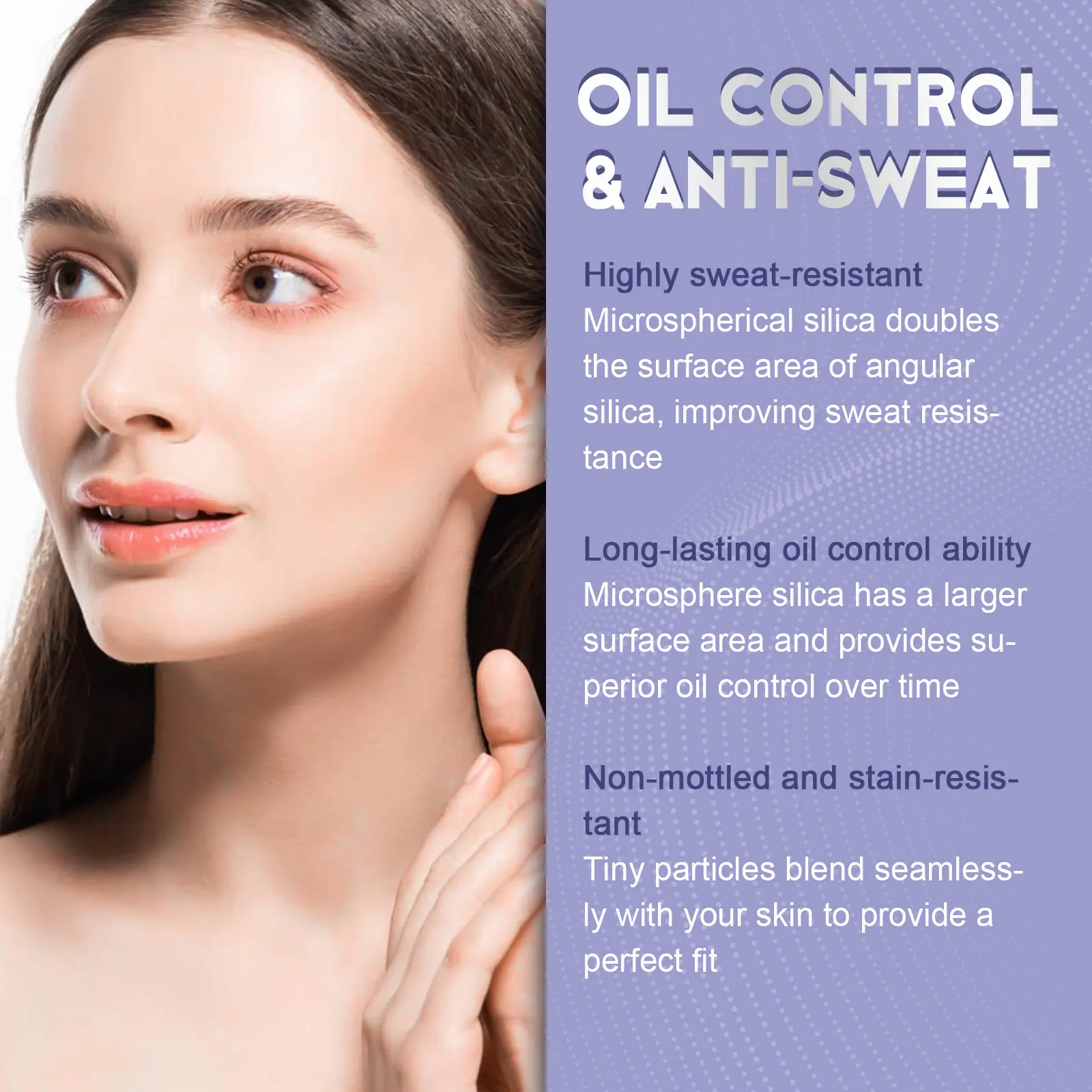 Lavender Matte Setting Powder Oil Control Waterproof Brighten Loose Powder Cosmetic Soft Smooth Skin Professional Lasting Makeup
