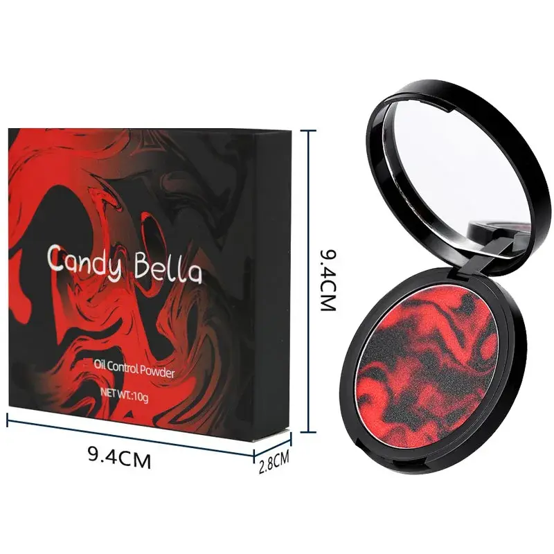 CandyBella Setting Powder Oil Control Long-Lasting Waterproof Concealer Transparent Jelly Matte Compact Face Loose Powder Makeup