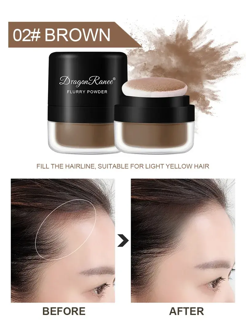 Hair Fluffy Powder Oil Control No-wash Transparent White Hair Line Loose Powder Root Cover Up Brown Fill In Hair Shadow Powder