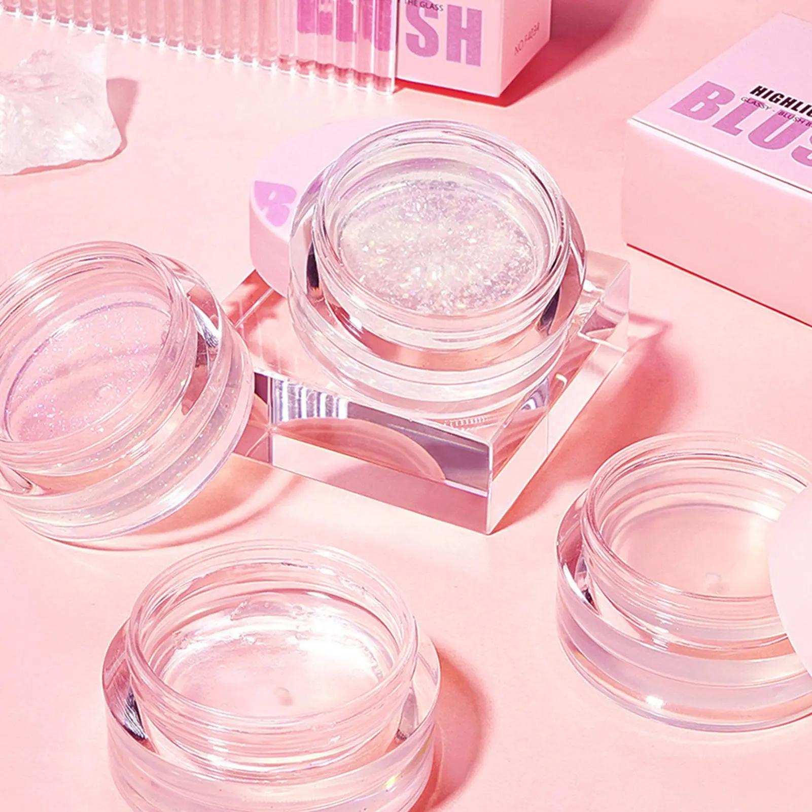 Transparent Color Changing Blush Moisturizing Lasting Waterproof High-gloss Shiny Blusher Warm Changing Blush Cheek Blusher