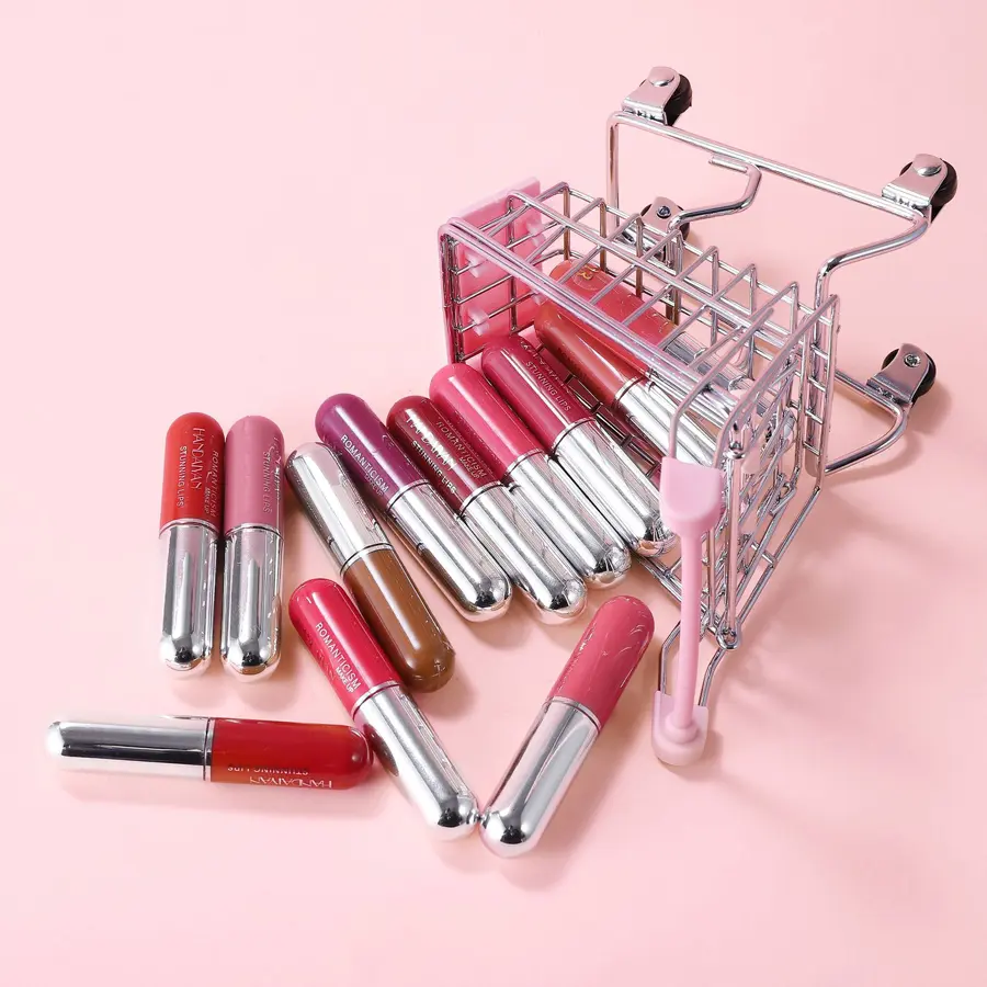 6 Pcs Lipstick Set Make-up for Women Non Stick Cup Waterproof Long lasting Lip Gloss Makeup Matte Lipstick Travel Capsule Style