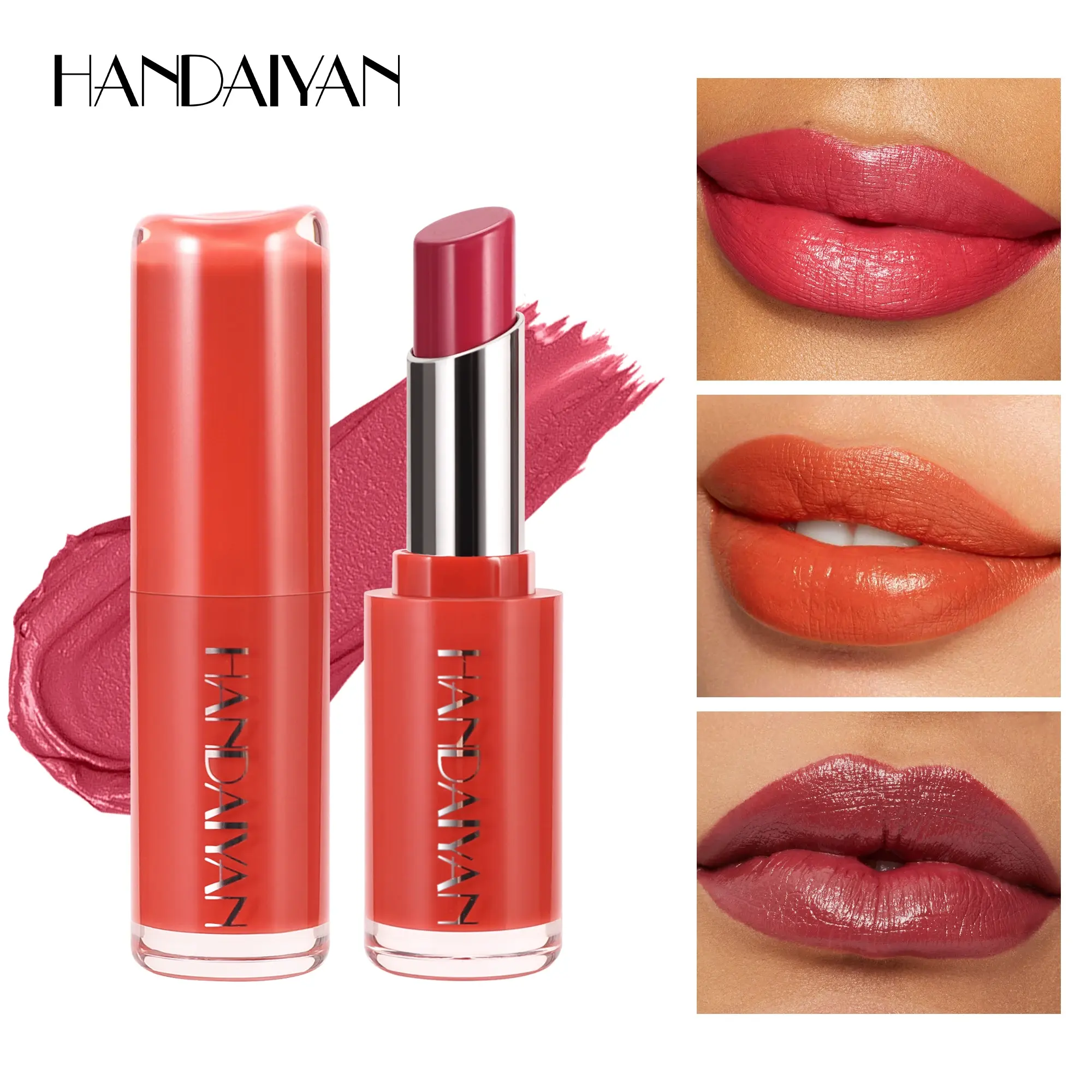 Velvet Lipstick 8 Colors Natural Moisturizing Waterproof Long-Lasting Color Non-stick Natural Daily Look Lipsticks