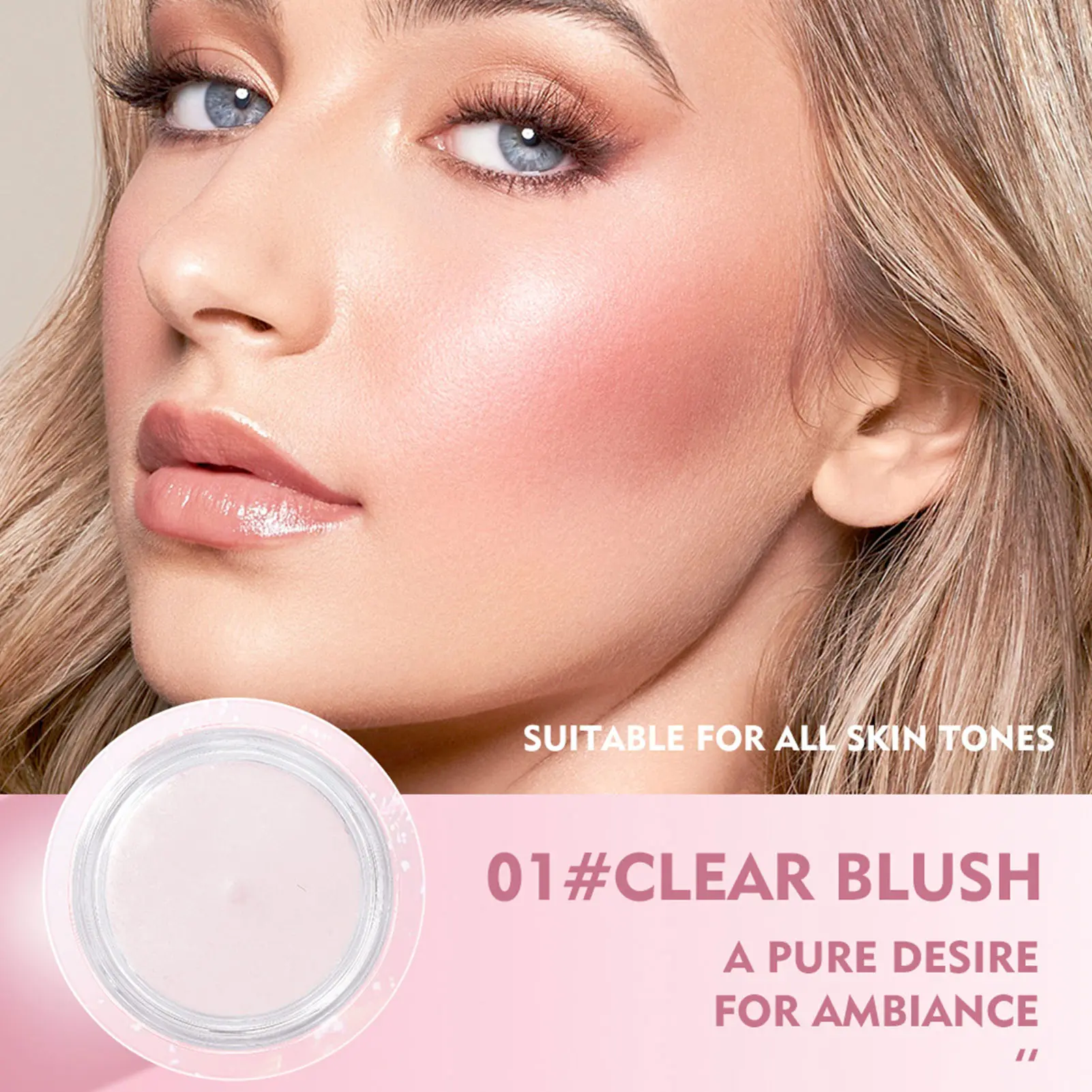 Transparent Color Changing Blush Moisturizing Lasting Waterproof High-gloss Shiny Blusher Warm Changing Blush Cheek Blusher