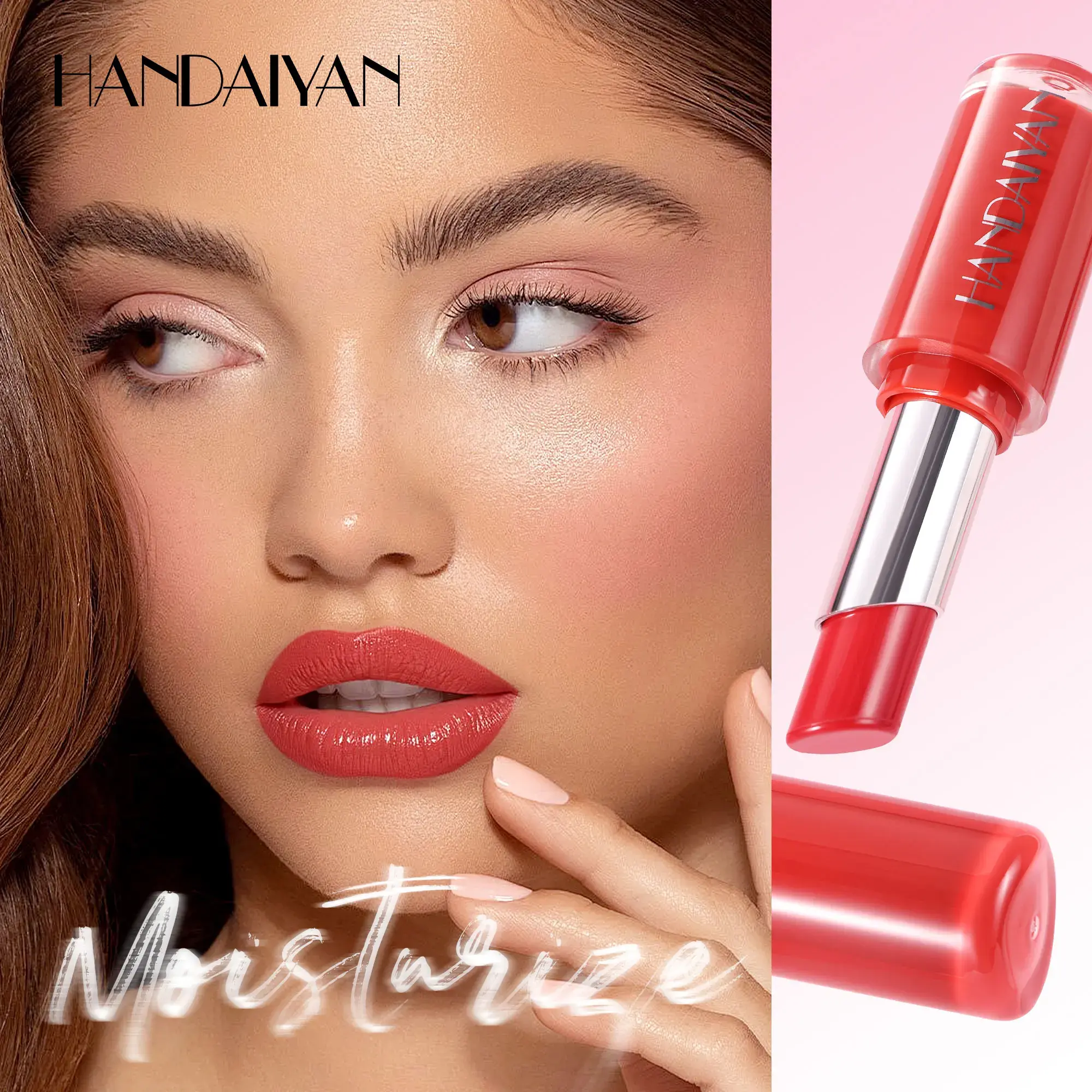 Velvet Lipstick 8 Colors Natural Moisturizing Waterproof Long-Lasting Color Non-stick Natural Daily Look Lipsticks
