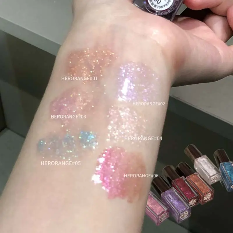 Blue Mermaid Color Pearlescent Shiny Lip Gloss Diamond Crystal Sparkle Lip Tint Milky Way Glitter Lips Waterproof Korean Make Up
