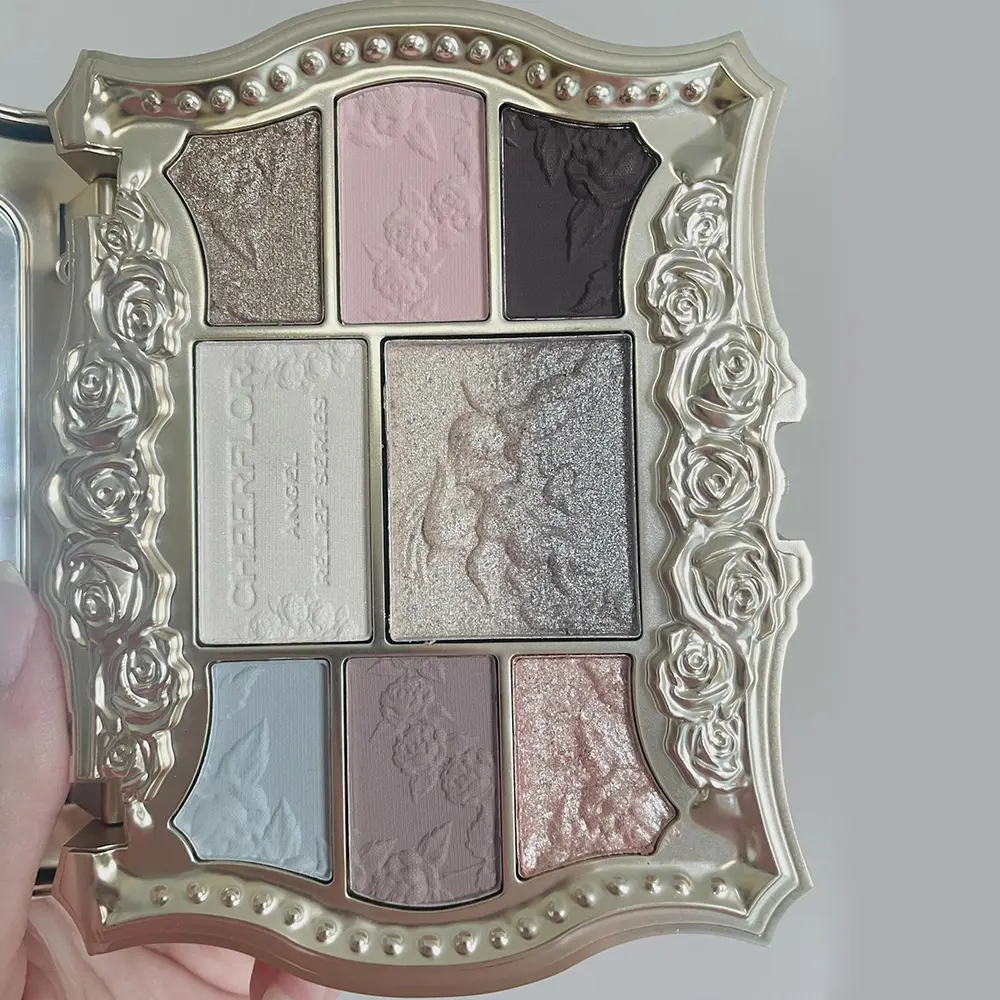 Cheerflor 8 Color Eyeshadow Palette Matte Shimmer Long Lasting Waterproof Vegan Eye Makeup for Daily Party Travel Y2K Look