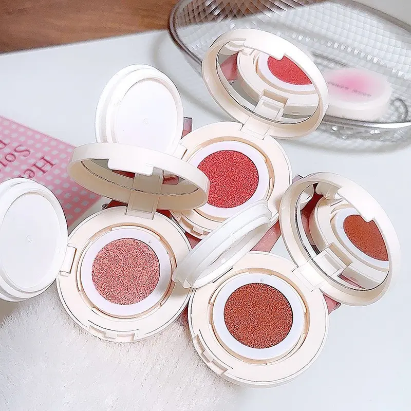 Chocolate Brown Liquid Blush Air Cushion Natural Matte Waterproof Peach Pink Chinese Blusher Makeup Rubores Rouge Cushion Blush