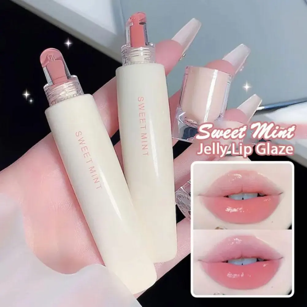 Hydrating Jelly Lipstick,Glow Moisturizing Tinted Lip Balm,Long Lasting Waterproof Plumping Lip Gloss, Mirror Lip Glaze Makeup