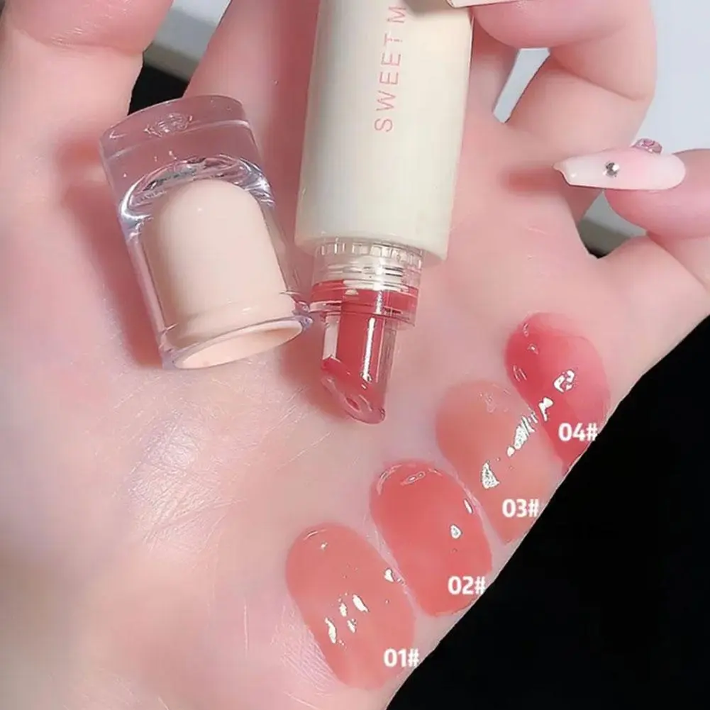Hydrating Jelly Lipstick,Glow Moisturizing Tinted Lip Balm,Long Lasting Waterproof Plumping Lip Gloss, Mirror Lip Glaze Makeup